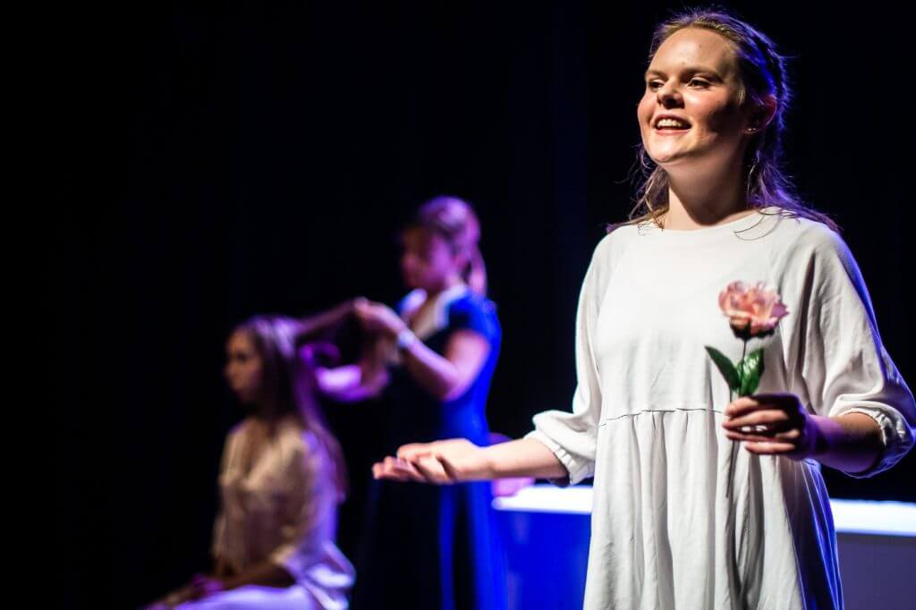 Photo prise lors de la pièce de Théâtre "Bella Ciao"