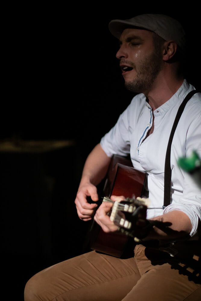 Photo prise lors de la pièce de Théâtre "Bella Ciao"