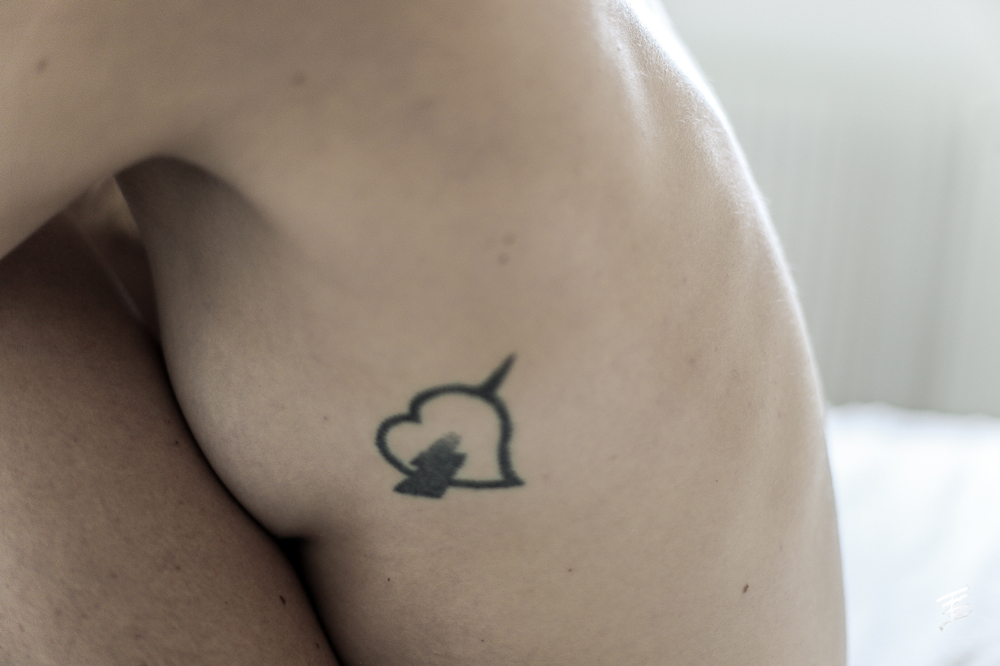 Photo d'une session de type boudoir avec Marine